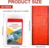 24 Pack Emergency Sleeping Bag Survival Bivy Sack Blanket Lightweight Portable Thermal Survival Bag Thick Tent for Camping Hiking Outdoor Adventure A